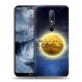 Дизайнерский пластиковый чехол для Nokia 6.1 Plus Луна