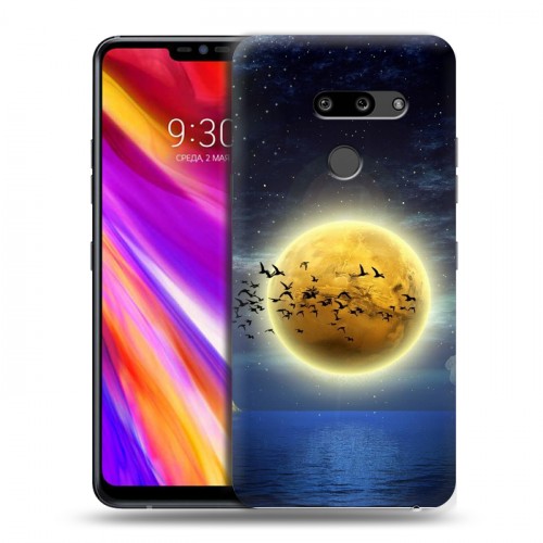 Дизайнерский пластиковый чехол для LG G8 ThinQ Луна