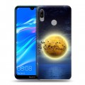 Дизайнерский пластиковый чехол для Huawei Y6 (2019) Луна