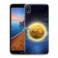 Дизайнерский силиконовый чехол для Xiaomi RedMi 7A Луна