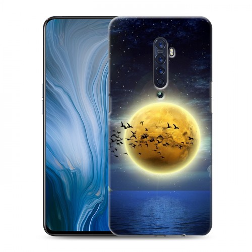 Дизайнерский пластиковый чехол для OPPO Reno2 Z Луна