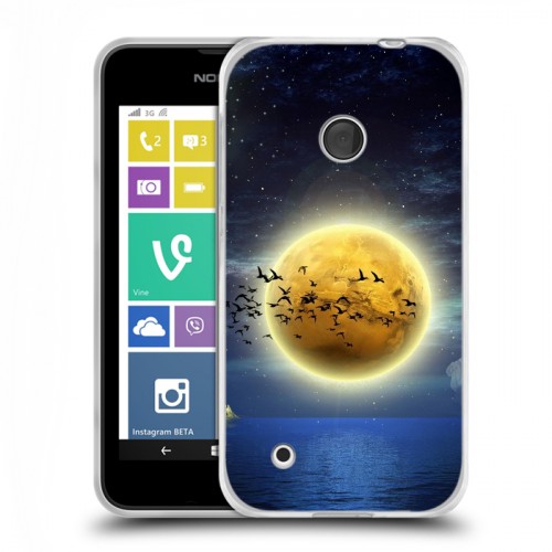 Дизайнерский пластиковый чехол для Nokia Lumia 530 Луна