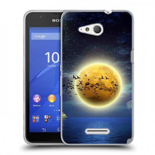 Дизайнерский пластиковый чехол для Sony Xperia E4g Луна