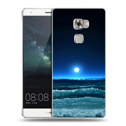 Дизайнерский пластиковый чехол для Huawei Mate S Луна