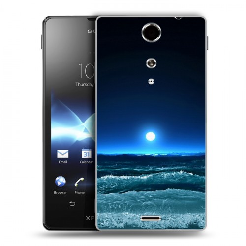 Дизайнерский пластиковый чехол для Sony Xperia TX Луна