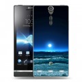 Дизайнерский пластиковый чехол для Sony Xperia S Луна