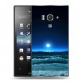 Дизайнерский пластиковый чехол для Sony Xperia acro S Луна