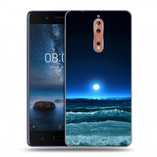 Дизайнерский пластиковый чехол для Nokia 8 Луна