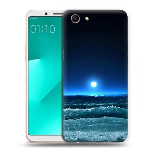 Дизайнерский пластиковый чехол для OPPO A83 Луна