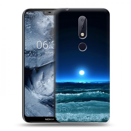 Дизайнерский пластиковый чехол для Nokia 6.1 Plus Луна