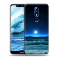 Дизайнерский силиконовый чехол для Nokia 5.1 Plus Луна