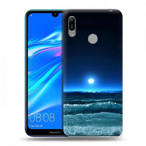 Дизайнерский пластиковый чехол для Huawei Y6 (2019) Луна