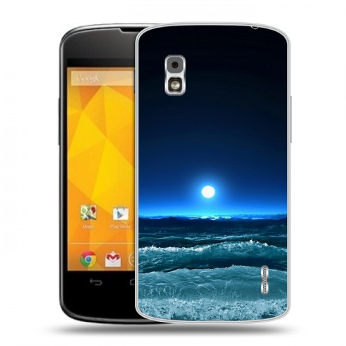 Дизайнерский пластиковый чехол для LG Google Nexus 4 Луна