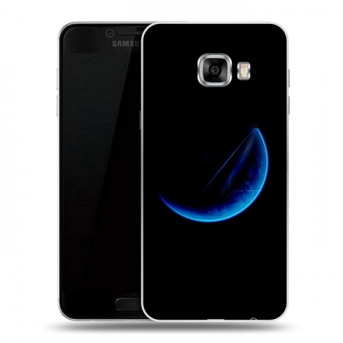 Дизайнерский пластиковый чехол для Samsung Galaxy C5 Луна
