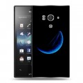 Дизайнерский пластиковый чехол для Sony Xperia acro S Луна