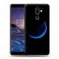 Дизайнерский пластиковый чехол для Nokia 7 Plus Луна