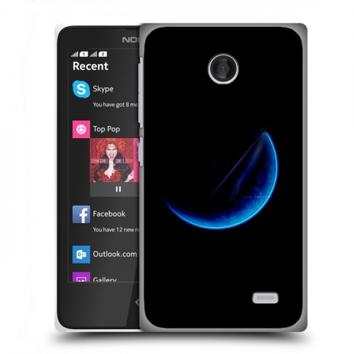 Дизайнерский пластиковый чехол для Nokia X Луна