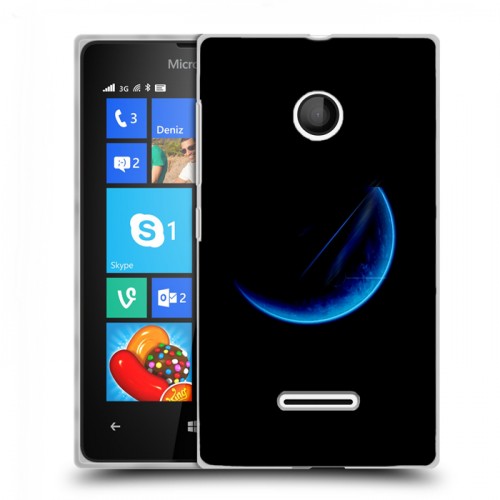 Дизайнерский пластиковый чехол для Microsoft Lumia 435 Луна