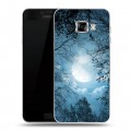 Дизайнерский пластиковый чехол для Samsung Galaxy C5 Луна