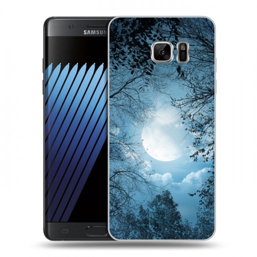 Дизайнерский пластиковый чехол для Samsung Galaxy Note 7 Луна