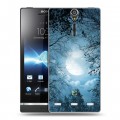 Дизайнерский пластиковый чехол для Sony Xperia S Луна