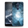 Дизайнерский пластиковый чехол для Nokia 5.1 Луна