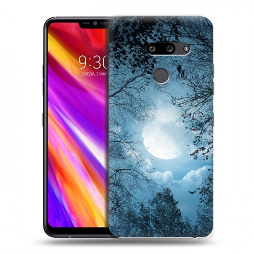 Дизайнерский пластиковый чехол для LG G8 ThinQ Луна