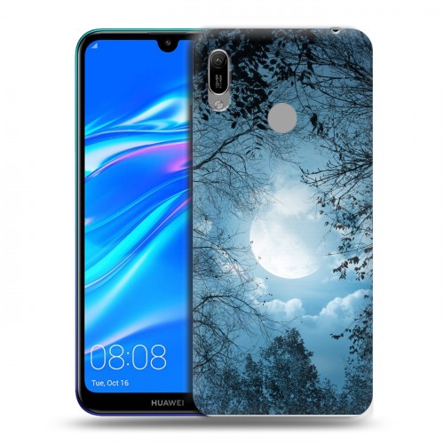 Дизайнерский пластиковый чехол для Huawei Y6 (2019) Луна