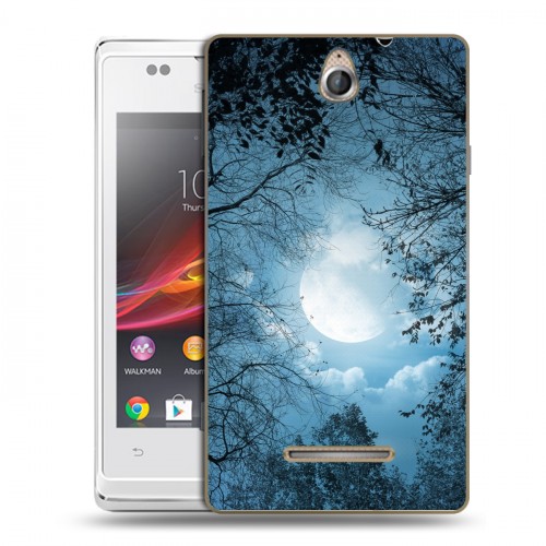 Дизайнерский пластиковый чехол для Sony Xperia E Луна