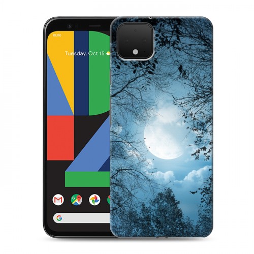 Дизайнерский пластиковый чехол для Google Pixel 4 Луна