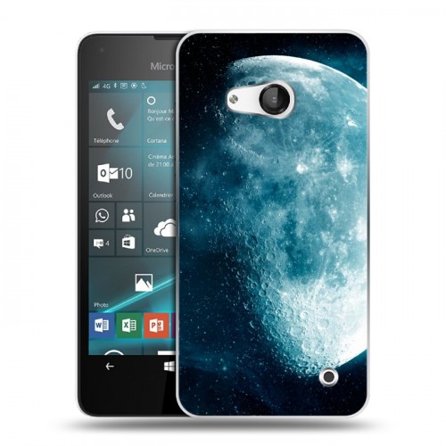 Дизайнерский пластиковый чехол для Microsoft Lumia 550 Луна