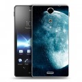 Дизайнерский пластиковый чехол для Sony Xperia TX Луна