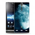 Дизайнерский пластиковый чехол для Sony Xperia S Луна