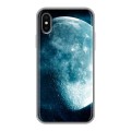 Дизайнерский силиконовый чехол для Iphone x10 Луна