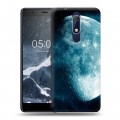 Дизайнерский пластиковый чехол для Nokia 5.1 Луна