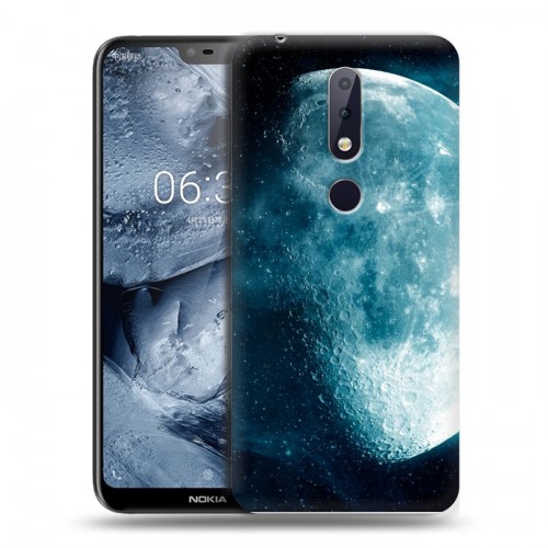 Дизайнерский пластиковый чехол для Nokia 6.1 Plus Луна