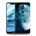 Дизайнерский силиконовый чехол для Nokia 5.1 Plus Луна