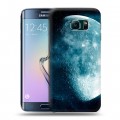Дизайнерский пластиковый чехол для Samsung Galaxy S6 Edge Луна