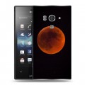 Дизайнерский пластиковый чехол для Sony Xperia acro S Луна