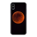 Дизайнерский силиконовый чехол для Iphone x10 Луна