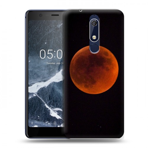 Дизайнерский пластиковый чехол для Nokia 5.1 Луна