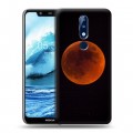 Дизайнерский пластиковый чехол для Nokia 5.1 Plus Луна