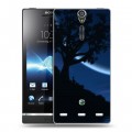 Дизайнерский пластиковый чехол для Sony Xperia S Луна