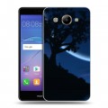 Дизайнерский пластиковый чехол для Huawei Y3 (2017) Луна