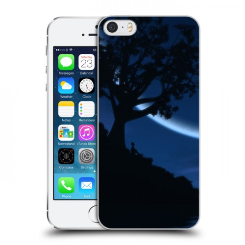 Дизайнерский пластиковый чехол для Iphone 5s Луна