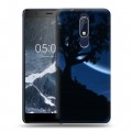 Дизайнерский пластиковый чехол для Nokia 5.1 Луна