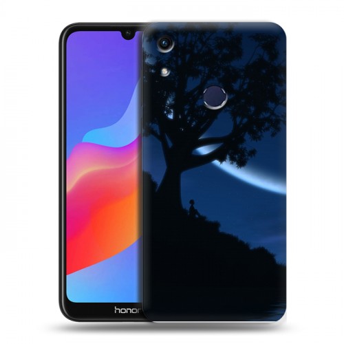 Дизайнерский пластиковый чехол для Huawei Honor 8A Луна