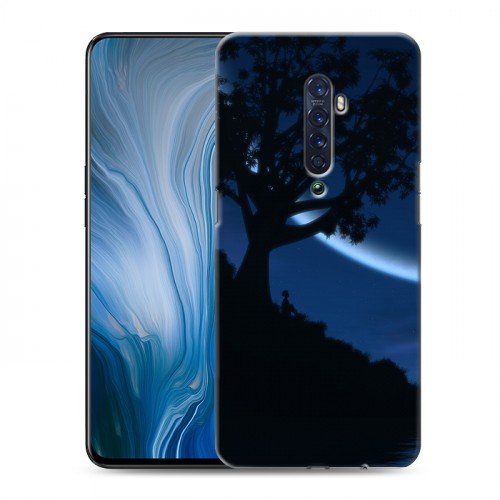 Дизайнерский пластиковый чехол для OPPO Reno2 Z Луна