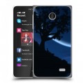 Дизайнерский пластиковый чехол для Nokia X Луна