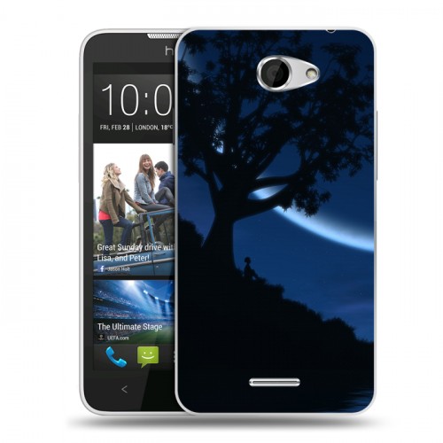 Дизайнерский пластиковый чехол для HTC Desire 516 Луна